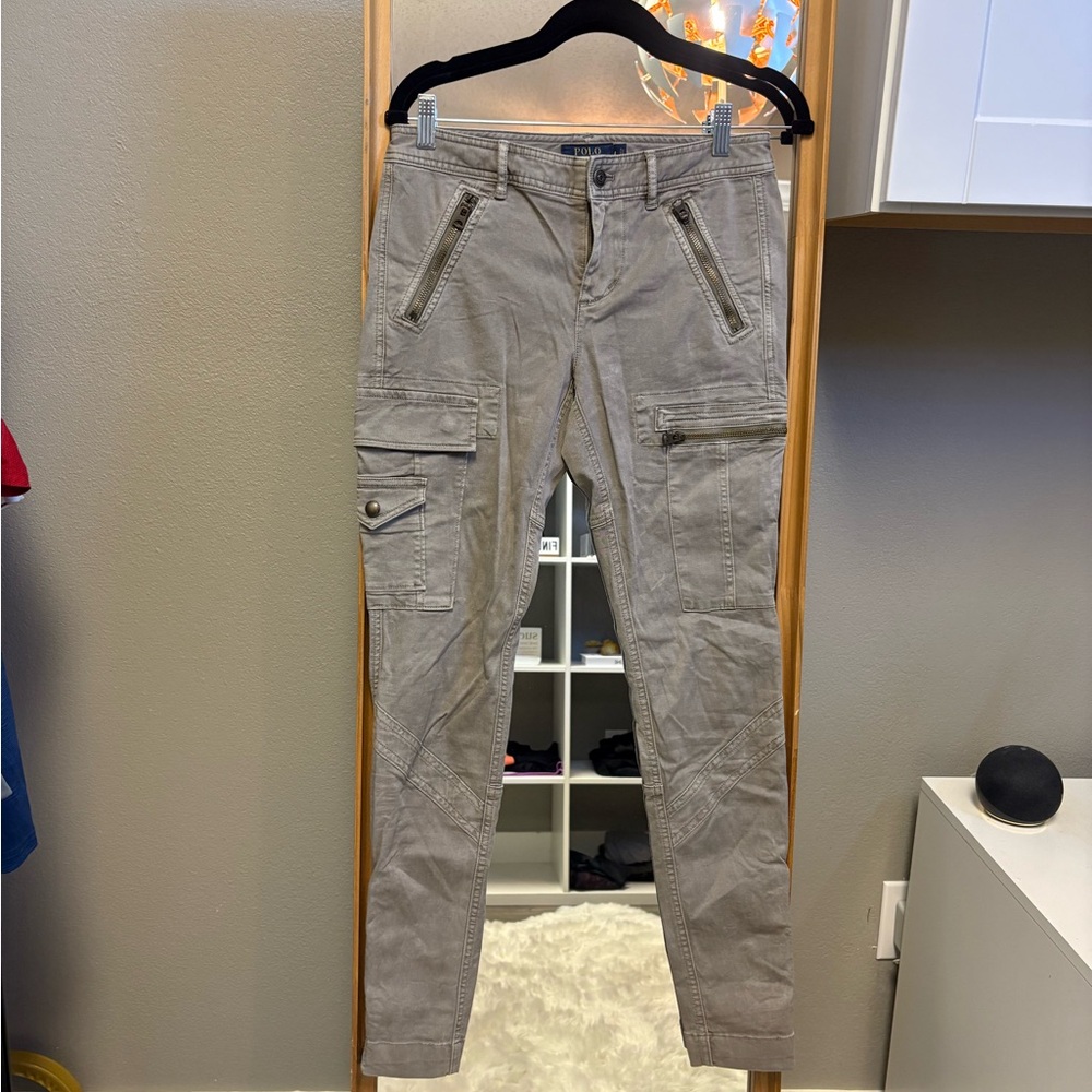 Ralph Lauren Gray Cargo Pants-Size 4